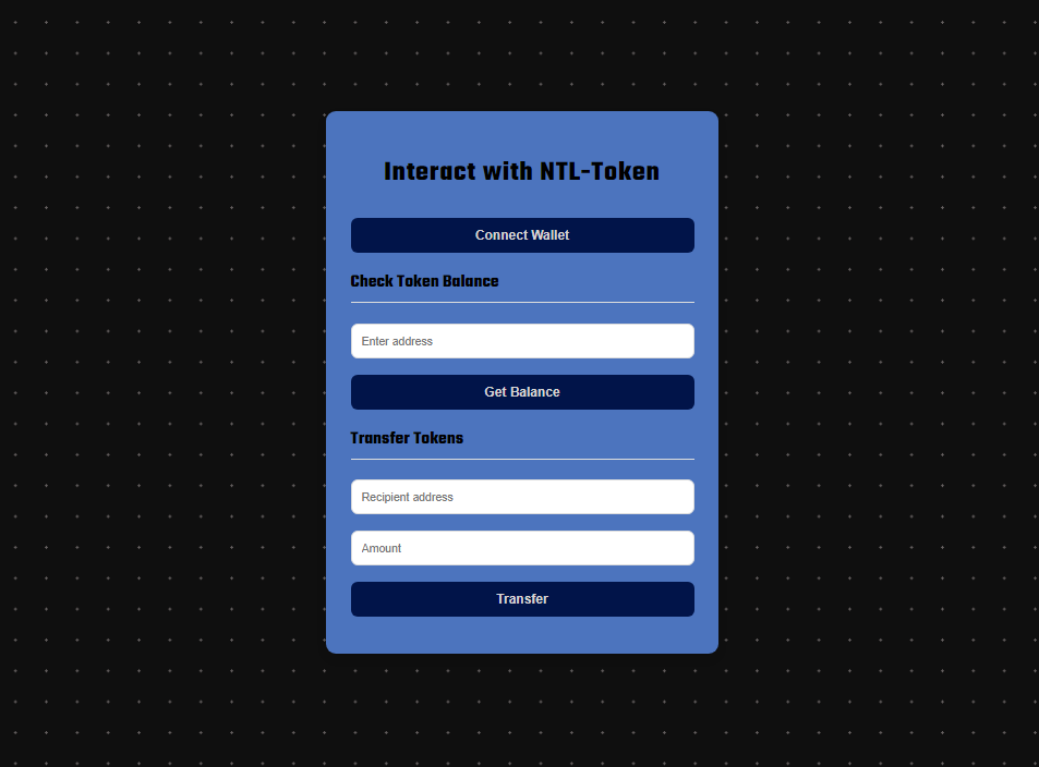 Testnet Token Transfer